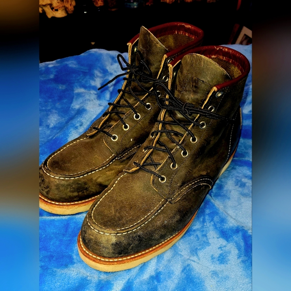Red Wing Heritage Classic Moc Toe Work Boots - Men's Sz 12 -Excellent, Like New!